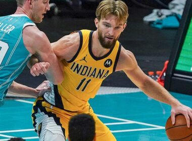 Mače su „Hornets" Sabonis pasižymėjo atkovotais kamuoliais