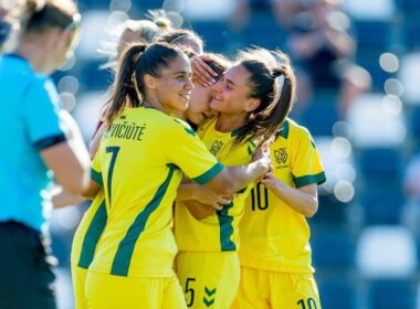 Lietuvos moterų futbolo rinktinė Baltijos taurės finale