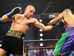 E.Stanionis kovos prieš buvusį WBA čempioną