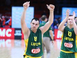 Jonas Mačiulis su Lietuvos rinktinės apranga