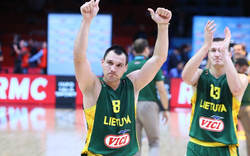 Jonas Mačiulis su Lietuvos rinktinės apranga