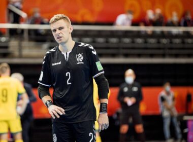 Lietuvos rinktinės vartininkas E. Žagaras