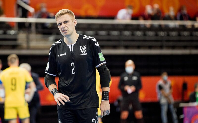 Lietuvos rinktinės vartininkas E. Žagaras