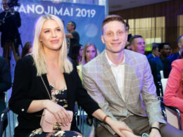 M. Grigonis su žmona Salomėja