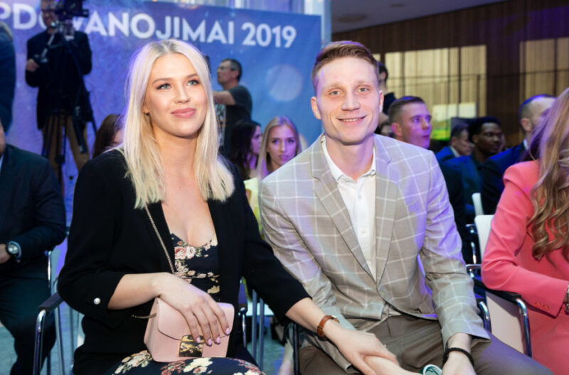 M. Grigonis su žmona Salomėja