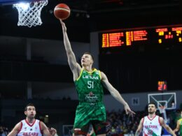 Akimirka iš mačo Klaipėdoje su Bulgarija