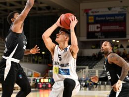 Panos Kalaitzakis atakuoja krepšį