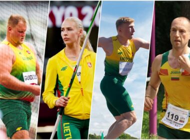 Geriausi 2021 metų Lietuvos lengvaatlečiai